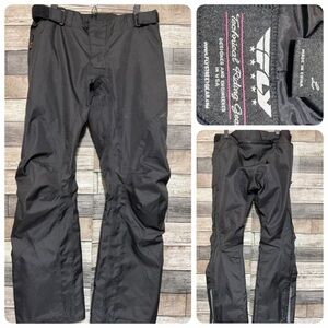 Fly Racing Technical Riding Gear Pants Size L Black Side And Knee Inserts